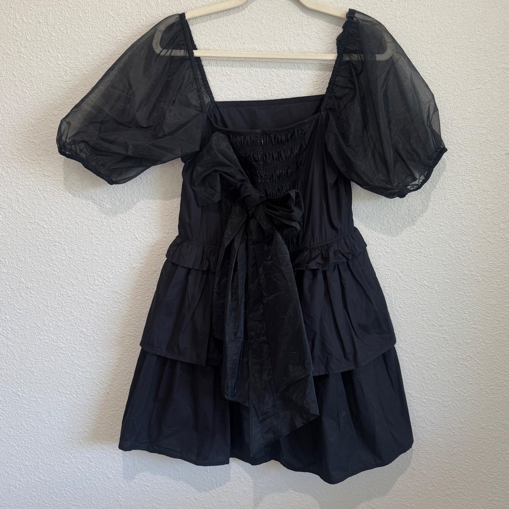 Cleobella Soledad Organza Puff Sleeve Womens‎ M Romantic Boho Whimisgoth Bow